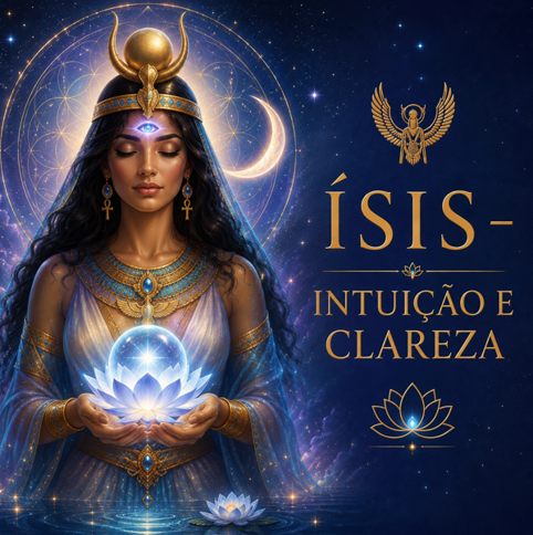 Rótulo do floral Ísis – Intuição e Clareza