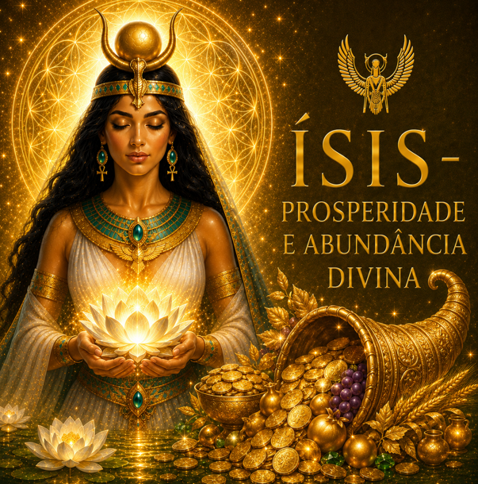 Rótulo do floral Ísis – Prosperidade e Abundância Divina